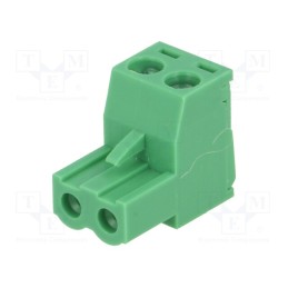 10 pcs : TBW-5-2P/GN - Pluggable terminal block, Contacts ph: 5.08mm, ways: 2, straight