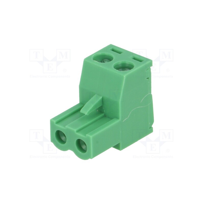 10 pcs : TBW-5-2P/GN - Pluggable terminal block, Contacts ph: 5.08mm, ways: 2, straight