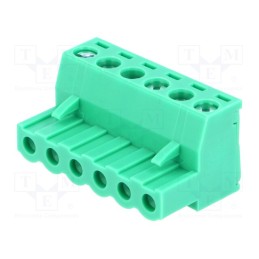 10 pcs : TBW-5-6P/GN - Pluggable terminal block, Contacts ph: 5.08mm, ways: 6, straight