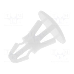 50 pcs : FIX-RBS-6 - Assembly stud, polyamide, L: 6mm, snap fastener, natural, UL94V-2
