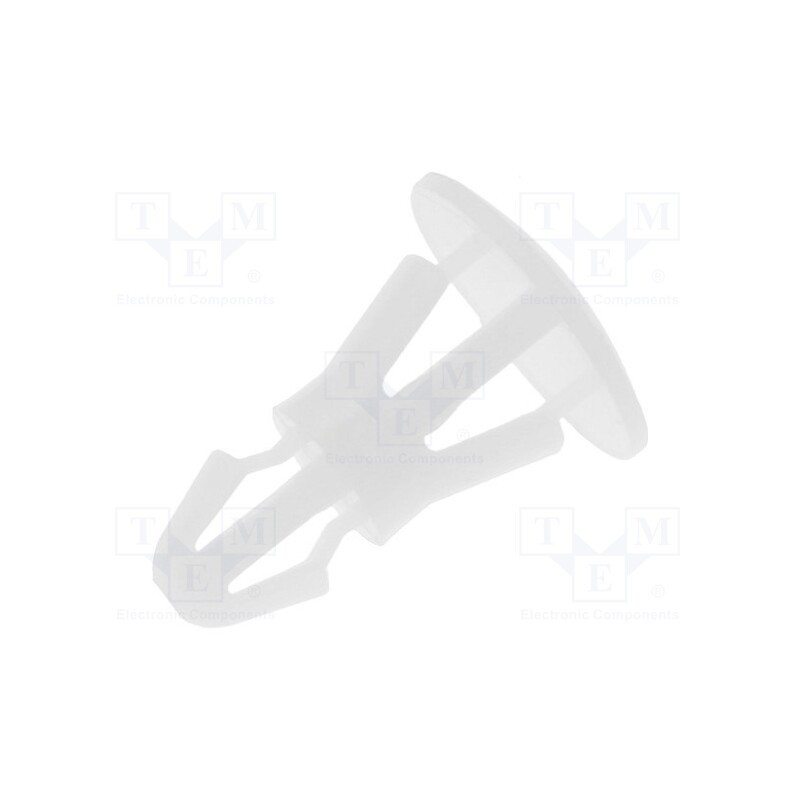 50 pcs : FIX-RBS-6 - Assembly stud, polyamide, L: 6mm, snap fastener, natural, UL94V-2