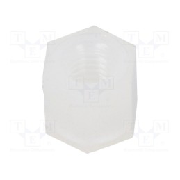 20 pcs : HP-5 - Screwed spacer sleeve, hexagonal, polyamide, M3, 5mm
