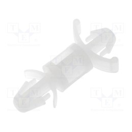 50 pcs : FIX-LCD-8 - PCB distance, polyamide, L: 8mm, latch/latch, natural, UL94V-2