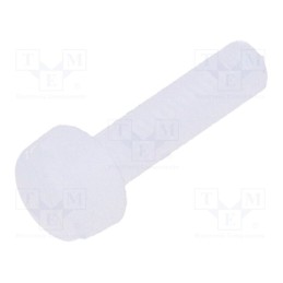 50 pcs : 8G201M2.5X10 - Screw, M2.5x10, 0.45, Head: cheese head, slotted, 0,7mm, polyamide