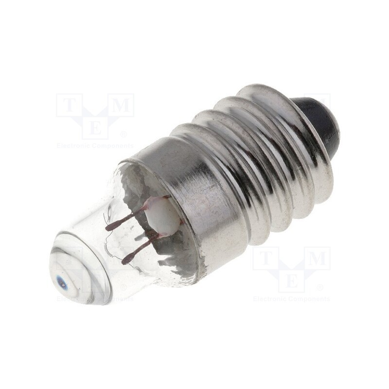 10 pcs : LAMP ES/2.2/250 - Filament lamp: standard, E10, 2.2VDC, 250mA, Bulb: lens, 0.55W