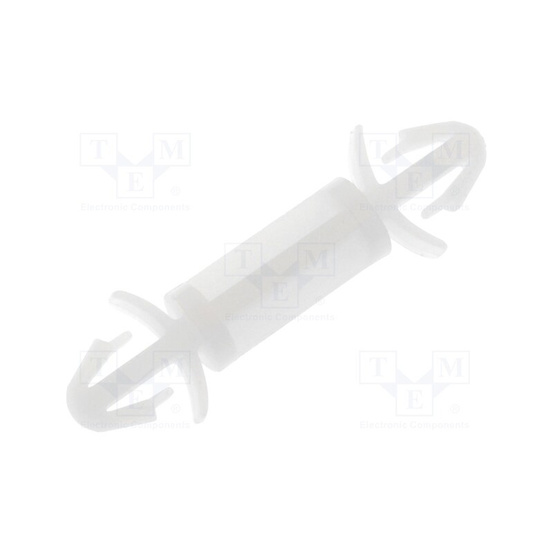 50 pcs : FIX-LCF-11 - PCB distance, polyamide, L: 11.2mm, latch/latch, natural, UL94V-2