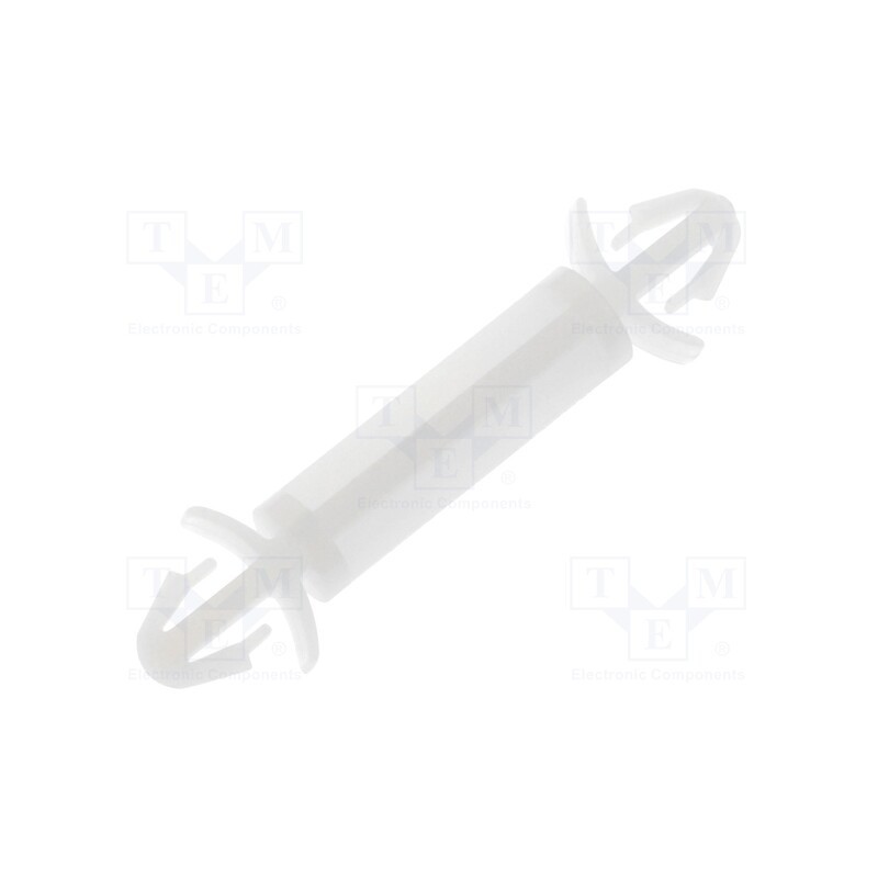 50 pcs : FIX-LCF-15 - PCB distance, polyamide, L: 15mm, latch/latch, natural, UL94V-2
