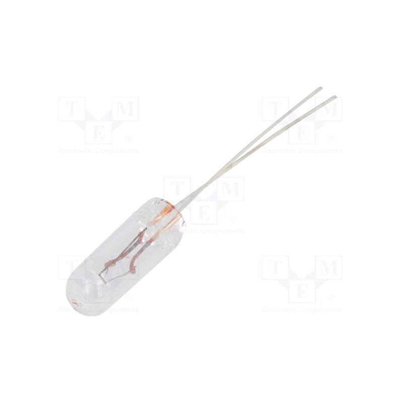 20 pcs : - Filament lamp: miniature, 12VDC, 80mA, Bulb: T1 1/4, Ø: 4.2mm