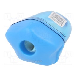 10 pcs : 6954884543327 - Pencil sharpener, single,with container, mix colours, plastic