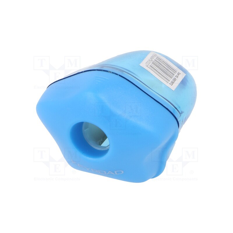 10 pcs : 6954884543327 - Pencil sharpener, single,with container, mix colours, plastic