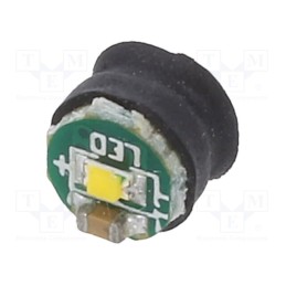 10 pcs : OSWM43-M5W - LED, white warm, 3000K, 120°, No.of diodes: 1, Ø4.8mm, 20mA, 500mcd