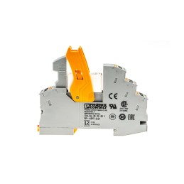1 pcs - Phoenix Contact RIF-1-RPT-LDP-24DC/2X21 Series Interface Relay, DIN Rail Mount, 24V dc Coil, DPDT, 2-Pole