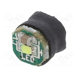 10 pcs : OSWM43-W5W - LED, white cold, 10000K, 120°, No.of diodes: 1, Ø4.8mm, 20mA, 550mcd