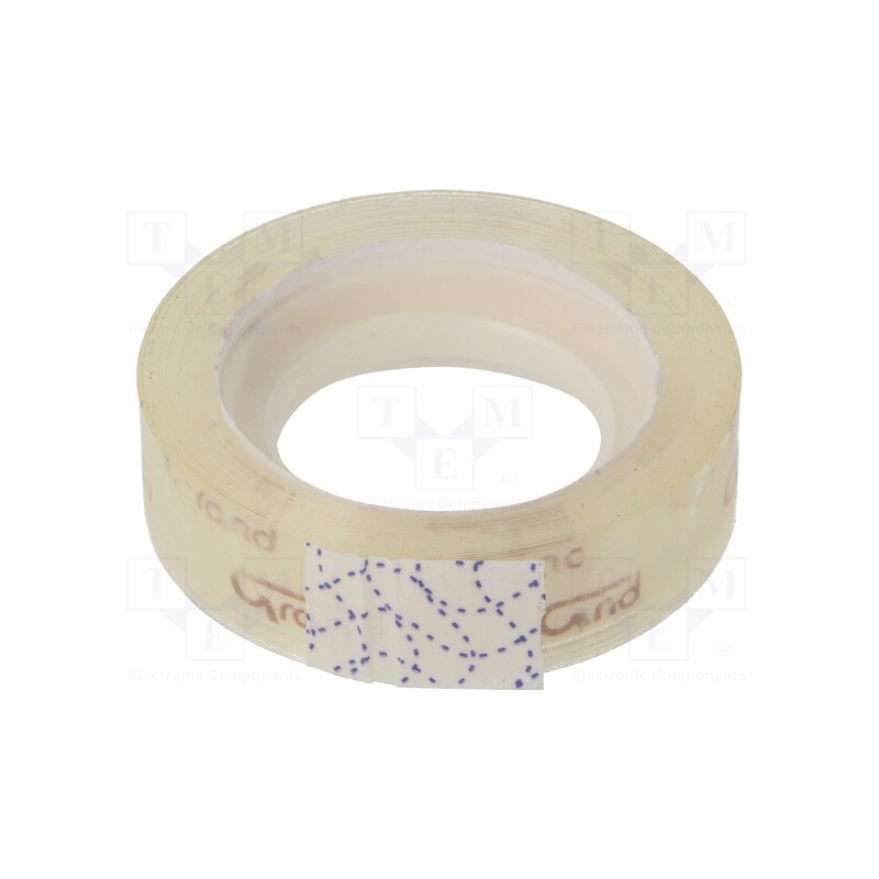 50 pcs : GRAND-12/20 - Adhesive tape, transparent, W: 12mm, L: 20m, Adhesive: acrylic