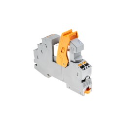 1 pcs - Phoenix Contact RIF-1-RPT-LDP-24DC/2X21 Series Interface Relay, DIN Rail Mount, 24V dc Coil, DPDT, 2-Pole