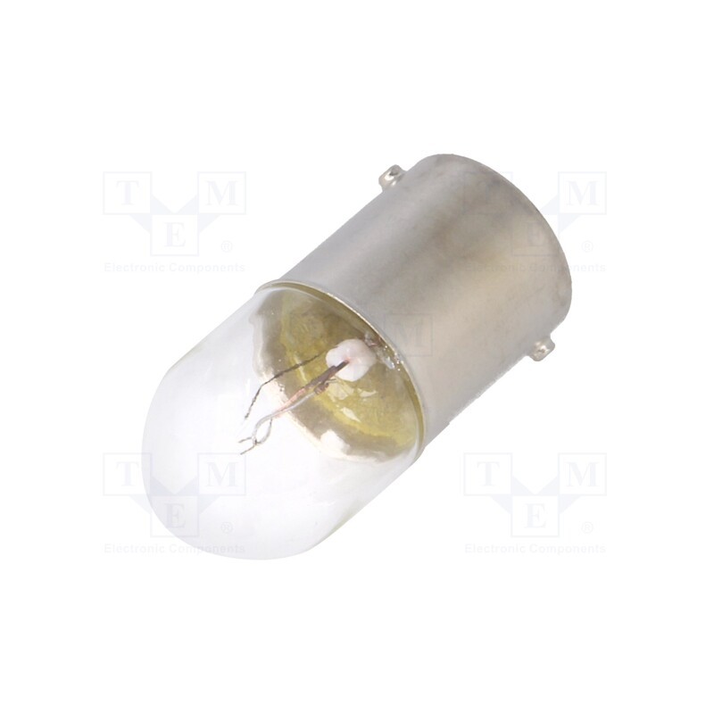 10 pcs : 5627 - Filament lamp: bayonet, BA15S, 24VDC, Bulb: cylindrical, 5W
