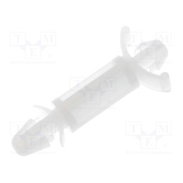 50 pcs : FIX-LCD-12 - PCB distance, polyamide, L: 12.7mm, latch/latch, natural, UL94V-2