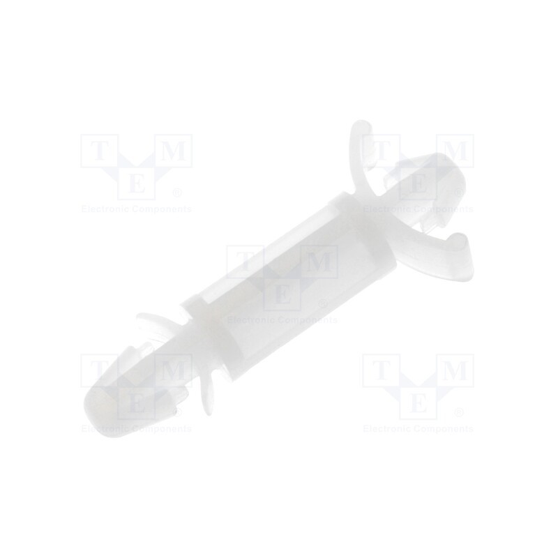 50 pcs : FIX-LCD-12 - PCB distance, polyamide, L: 12.7mm, latch/latch, natural, UL94V-2