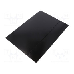10 pcs : 5902812134391 - Folder, with rubber, A4, black