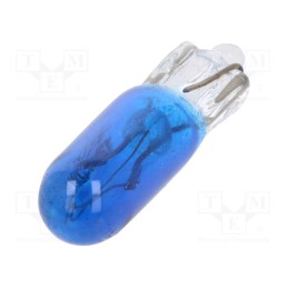 50 pcs : EB0301TB - Filament lamp: automotive, W2x4.6d, blue, 12V, 1.2W, VISIONPRO