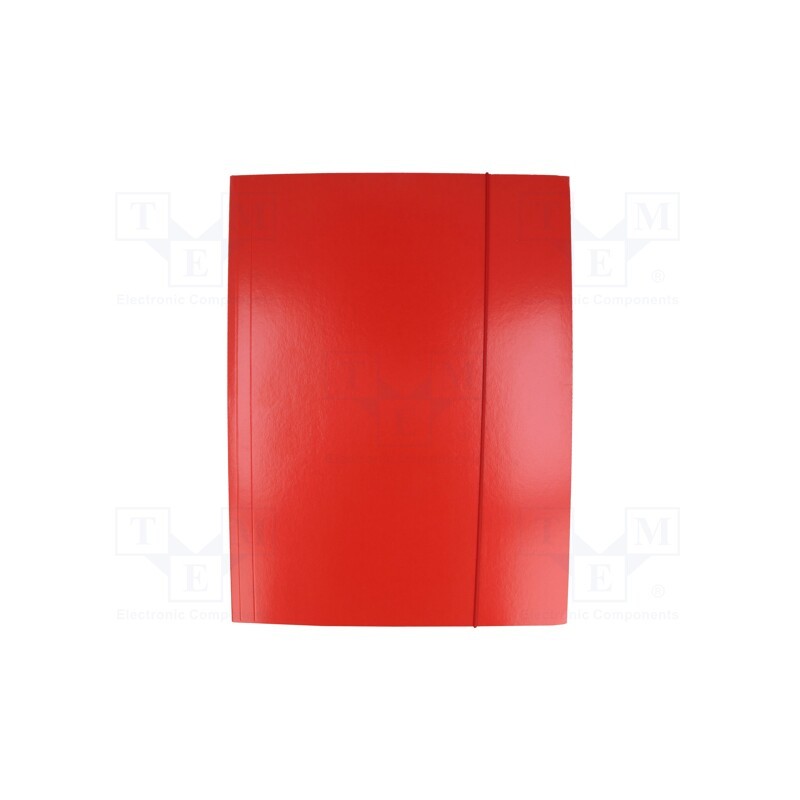 10 pcs : 5902812134360 - Folder, with rubber, A4, red
