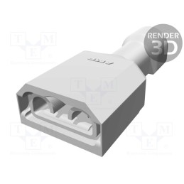 20 pcs : 3-350819-2 - Terminal: flat, 6.3mm, 0.8mm, female, 1.31÷2.08mm2, crimped, tinned