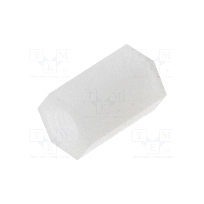 20 pcs : HP-9 - Screwed spacer sleeve, hexagonal, polyamide, M3, 9mm