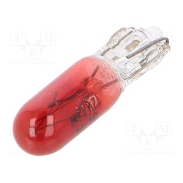 50 pcs : EB0310TB - Filament lamp: automotive, W2x4.6d, red, 12V, 1.2W, VISIONPRO
