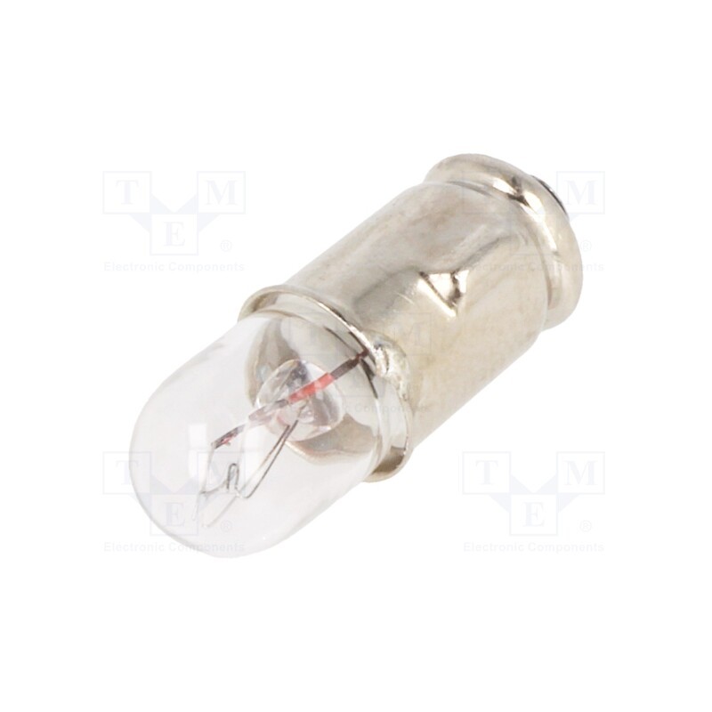 10 pcs : LAMP 7615 - Filament lamp: bayonet, BA7S, 12VDC, 100mA, Ø: 6.6mm, L: 20mm
