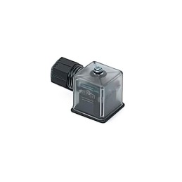 1 pcs - Brad from Molex 2p DIN 43650 A, Male DIN 43650 Solenoid Connector, with Indicator Light, 24 V Voltage