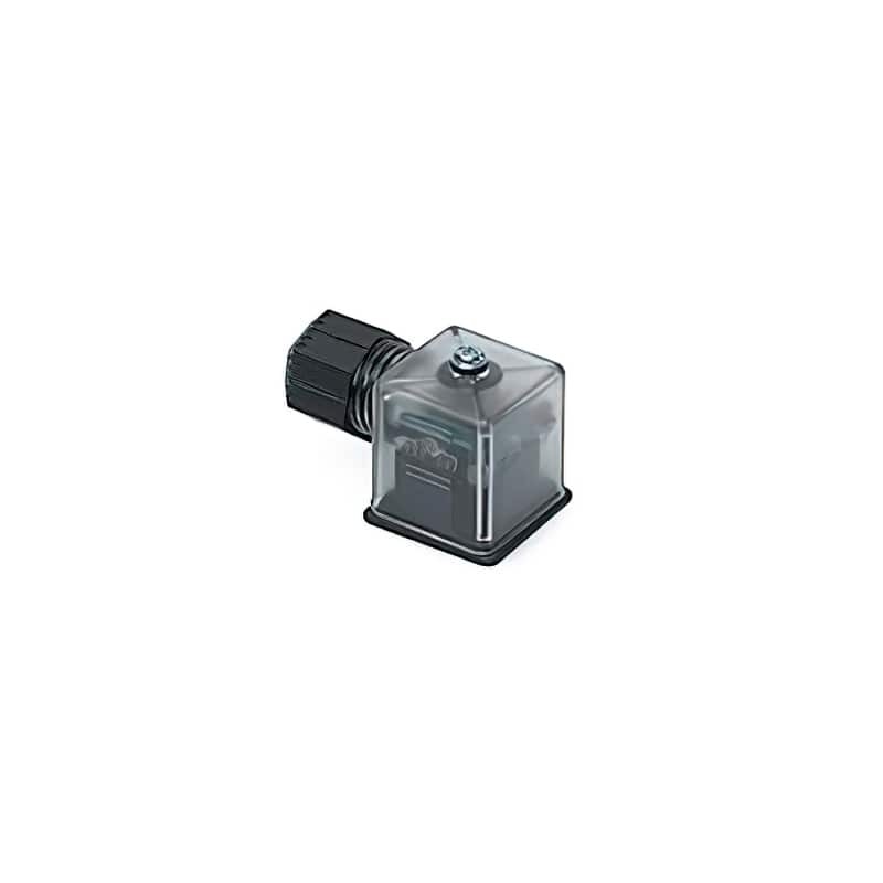 1 pcs - Brad from Molex 2p DIN 43650 A, Male DIN 43650 Solenoid Connector, with Indicator Light, 24 V Voltage