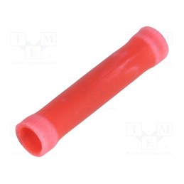 20 pcs : 34070 - Tip: butt splice, insulated, copper, 0.3÷1.4mm2, tinned, crimped