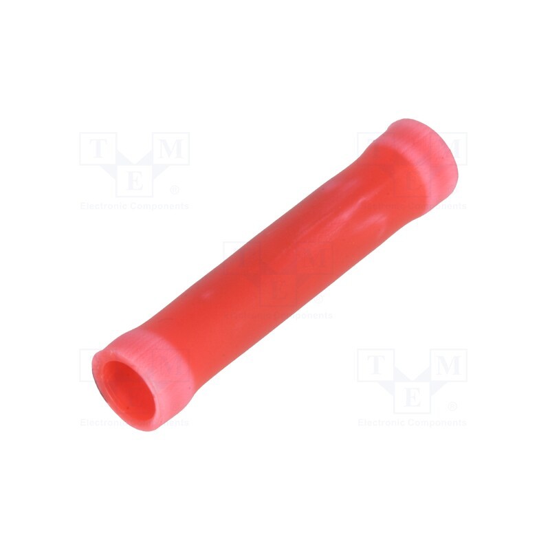 20 pcs : 34070 - Tip: butt splice, insulated, copper, 0.3÷1.4mm2, tinned, crimped