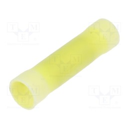 10 pcs : 34072 - Tip: butt splice, insulated, copper, 3÷6mm2, tinned, crimped