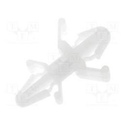 50 pcs : FIX-CBS-6 - PCB distance, polyamide, L: 6.3mm, latch/latch, natural, UL94V-2