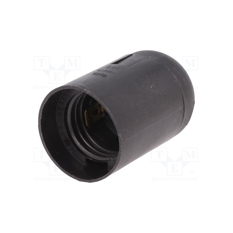 10 pcs : D.3005 - Lampholder: for lamp, E27, Body: black, Ø: 39mm, Mat: thermoplastic