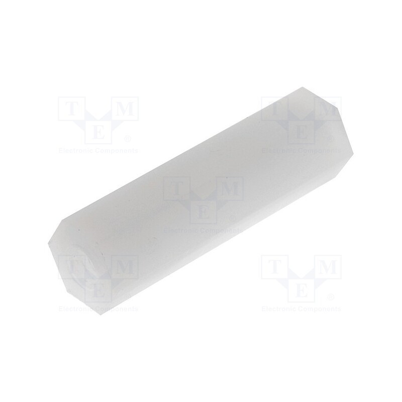 20 pcs : HP-20 - Screwed spacer sleeve, hexagonal, polyamide, M3, 20mm