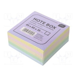 10 pcs : 5903192025002 - Sheets stuck together, 85x85x35mm, mix colours