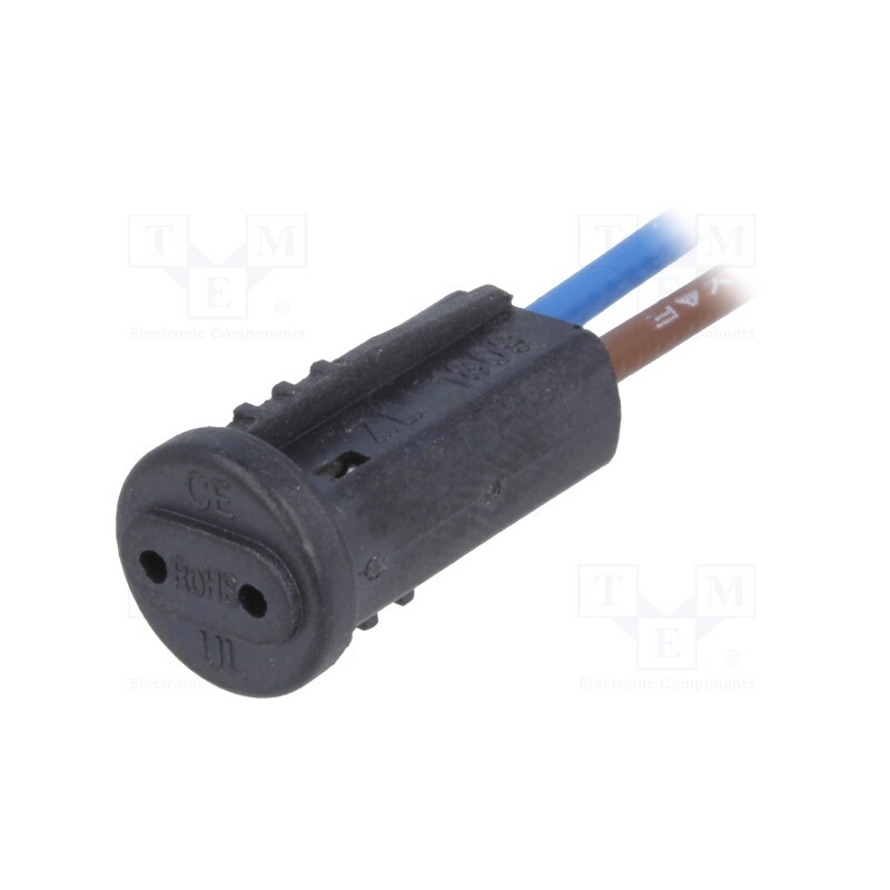 10 pcs : 9133 - Lampholder: for halogen lamp, G4, Mat: plastic, Len: 150mm, 4A