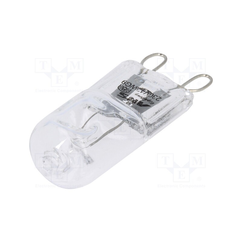 10 pcs : - Filament lamp: halogen, 230VAC, 42W, G9