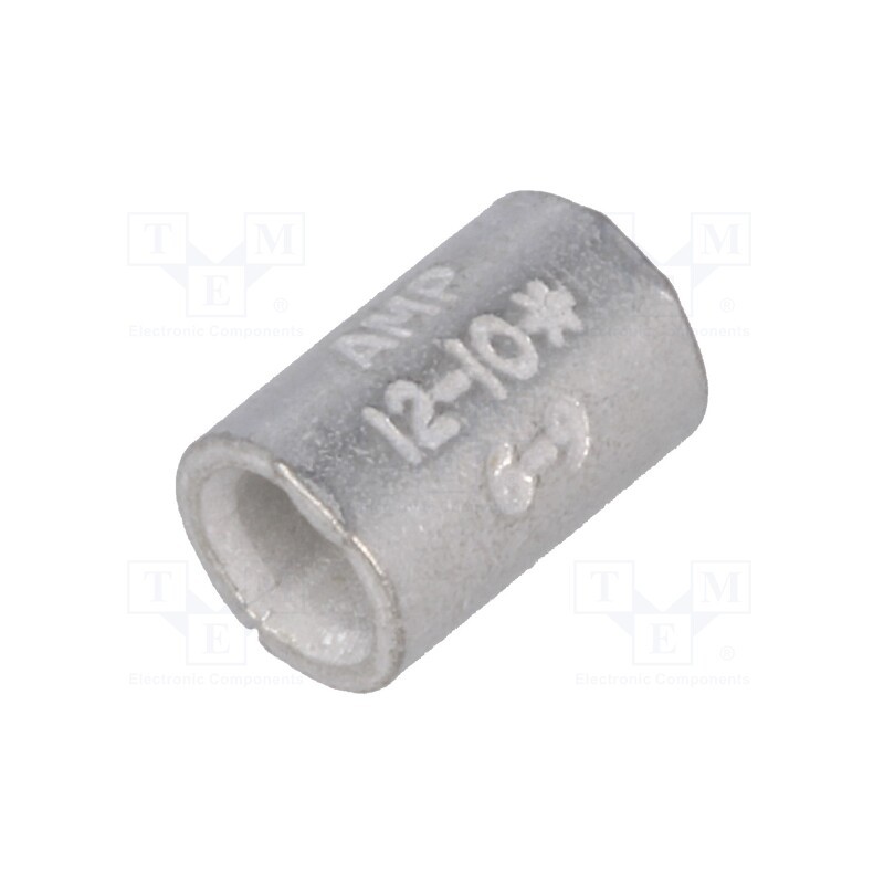 50 pcs : 34138 - Tip: butt splice, non-insulated, brass, 3÷6mm2, tinned, crimped