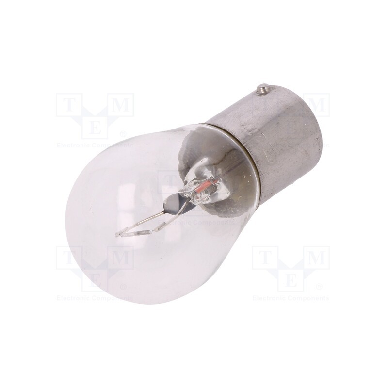 50 pcs : LLB382T - Filament lamp: automotive, BA15S SCC, transparent, 12V, 21W, LLB