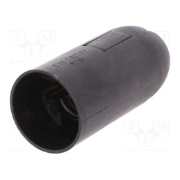 10 pcs : D.3004 - Lampholder: for lamp, E14, Body: black, Ø: 26mm, Mat: thermoplastic