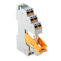 1 pcs - Phoenix Contact RIF-1-RPT-LDP-12DC/2X21 Series Interface Relay, DIN Rail Mount, 12V dc Coil, DPDT, 1-Pole