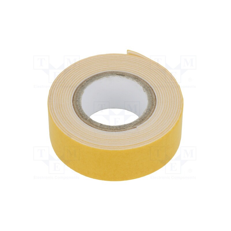 10 pcs : - Fastening tape, double-sided, white, W: 19mm, L: 1.5m
