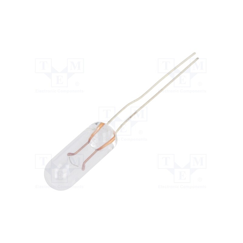 20 pcs : 9341 - Filament lamp: miniature, 6VDC, 40mA, Bulb: T1 1/4, Ø: 4.2mm