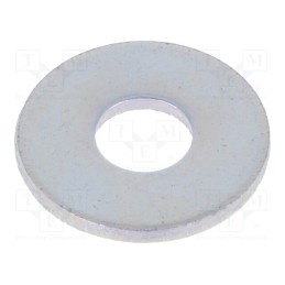 500 pcs : 1269992 - Washer, round, M4, D12mm, h1mm, steel, Plating: zinc, DIN 9021