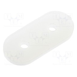 100 pcs : QW-3 - Insulating socket, polyamide, natural, 11.2x5x1mm, for quartz