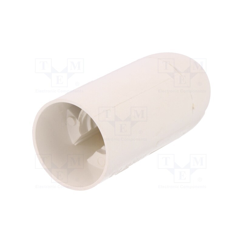 10 pcs : D.3004B - Lampholder: for lamp, E14, Body: white, Ø: 26mm, Mat: thermoplastic