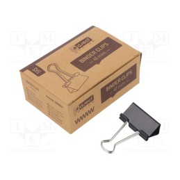 10 pcg : - Binder clip, Size: 41mm, 12pcs.